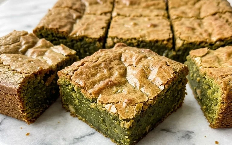 Brown Butter Matcha Brownies – Rich & Earthy Dessert