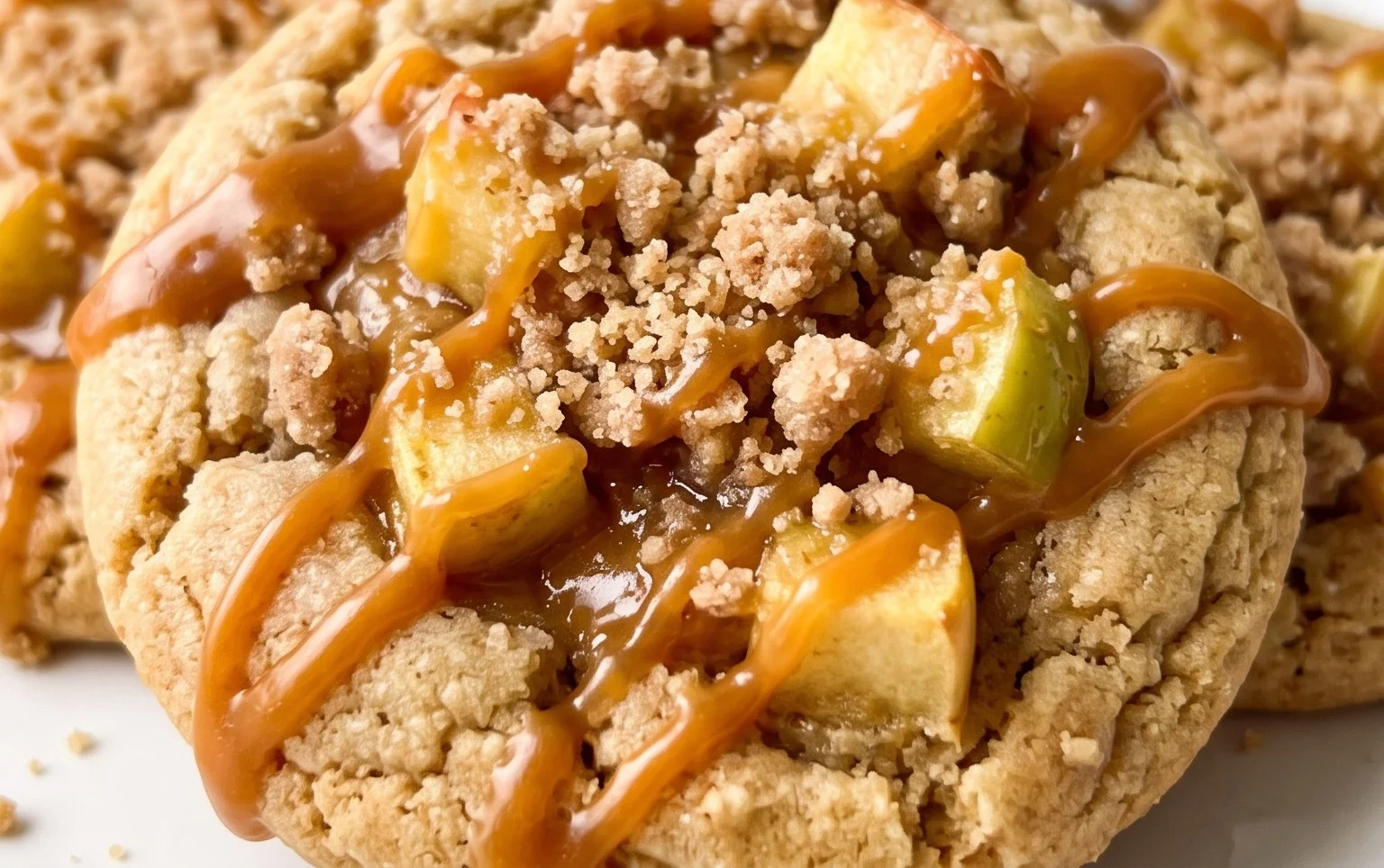 Caramel apple cookies- Crumbl copycat