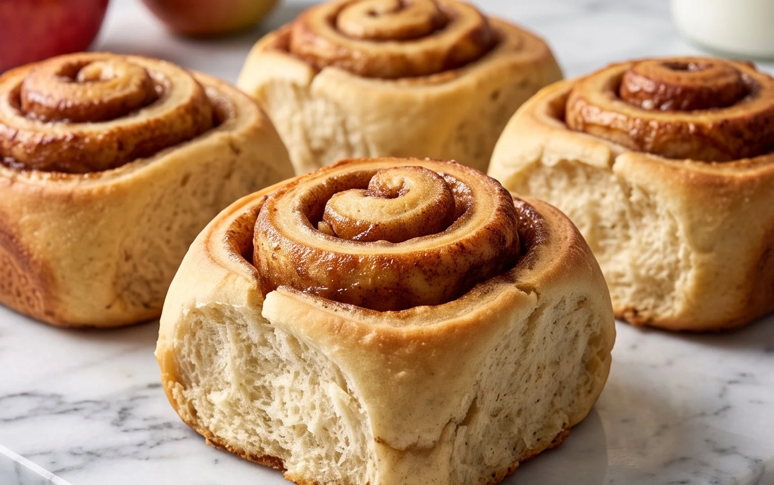Soft-Baked Apple Cinnamon Rolls