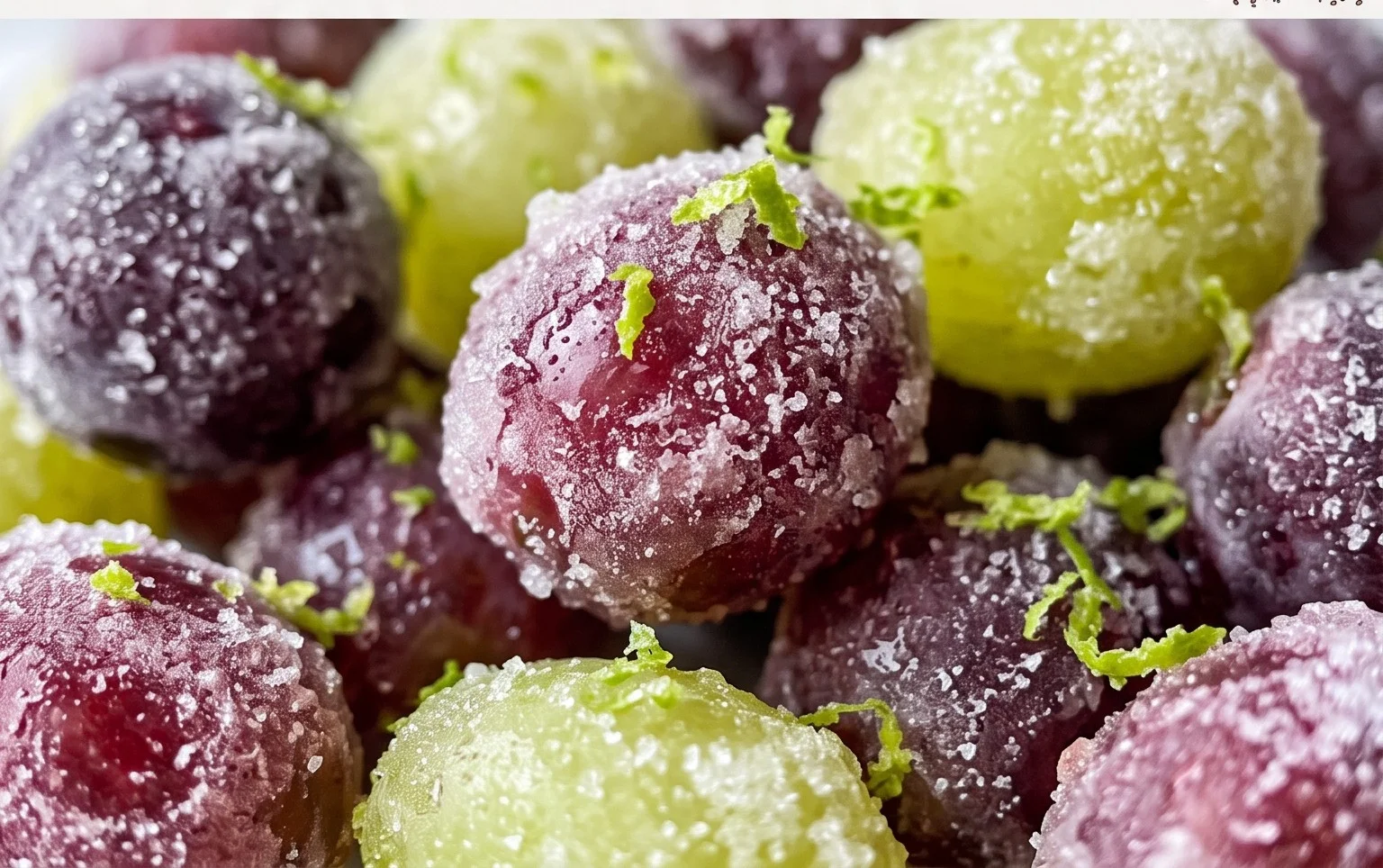 3-Ingredient Frozen Candied Grapes