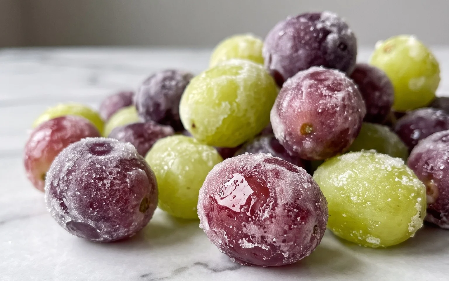 Easy Frozen Candied Grapes Healthy Sweet Treat