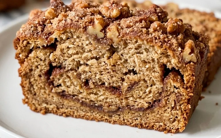 Whole Wheat Cinnamon Crunch Banana Bread