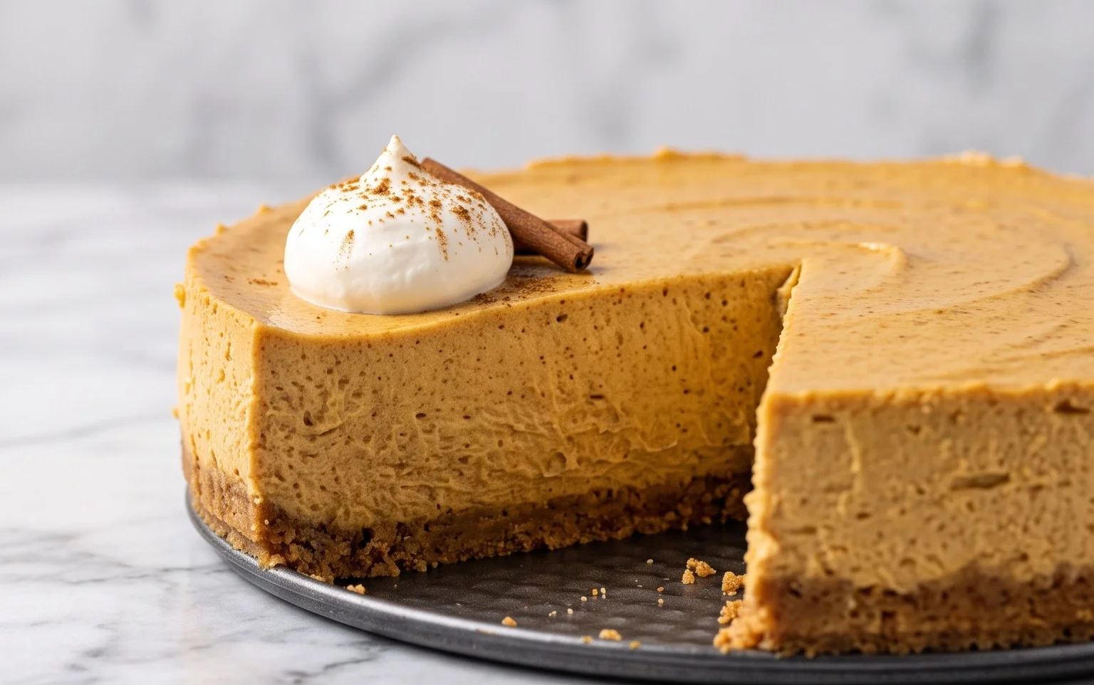 No Bake Pumpkin Pie Cheesecake