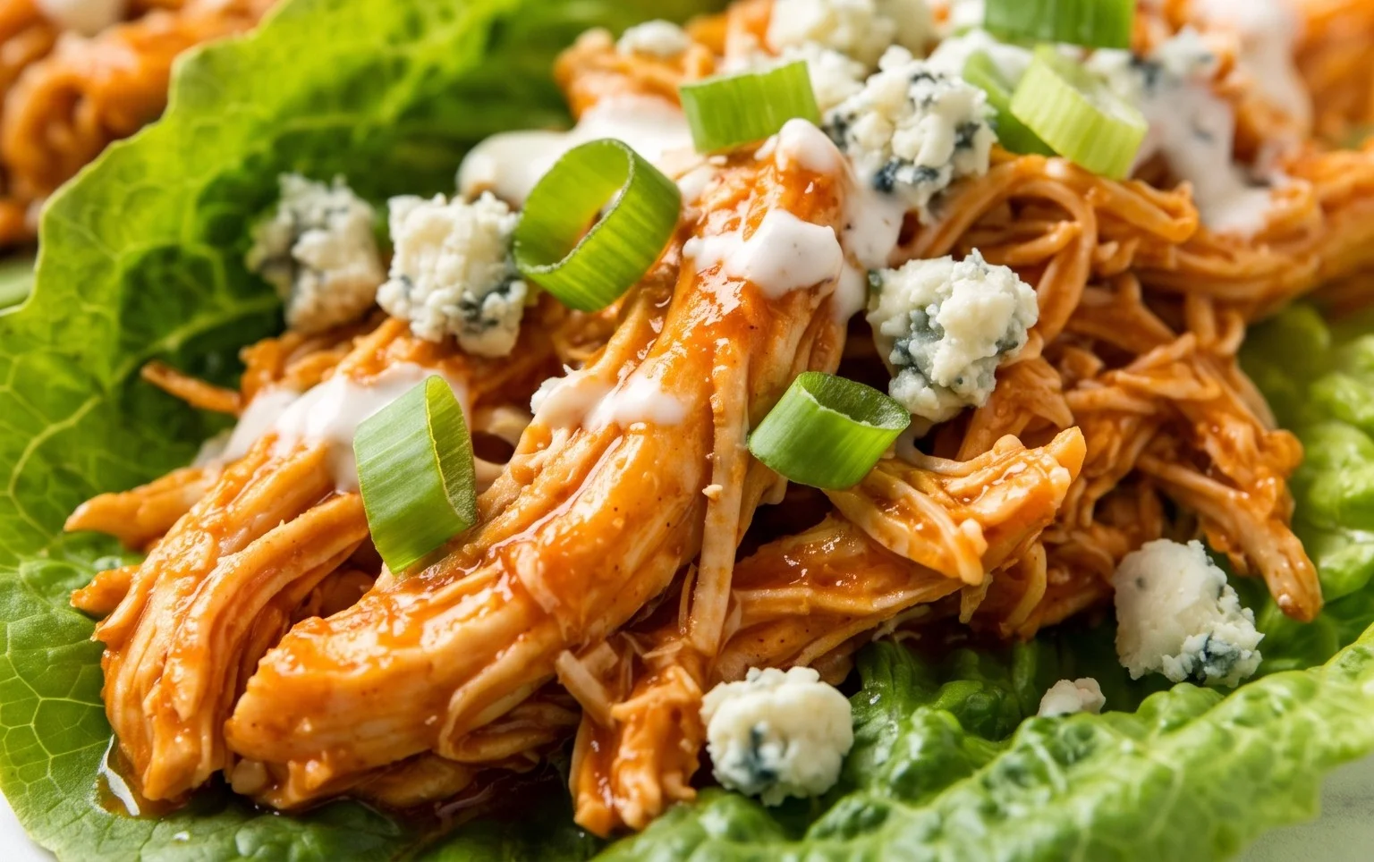 Buffalo Chicken Lettuce Wraps