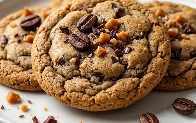 Espresso Brown Butter Toffee Cookies