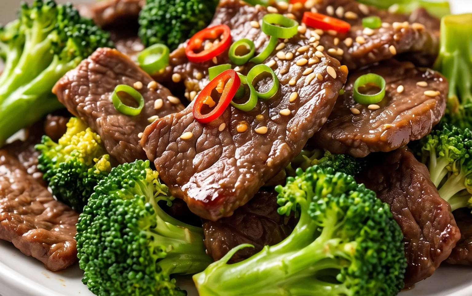 Chinese Beef and Broccoli (牛肉炒西兰花)